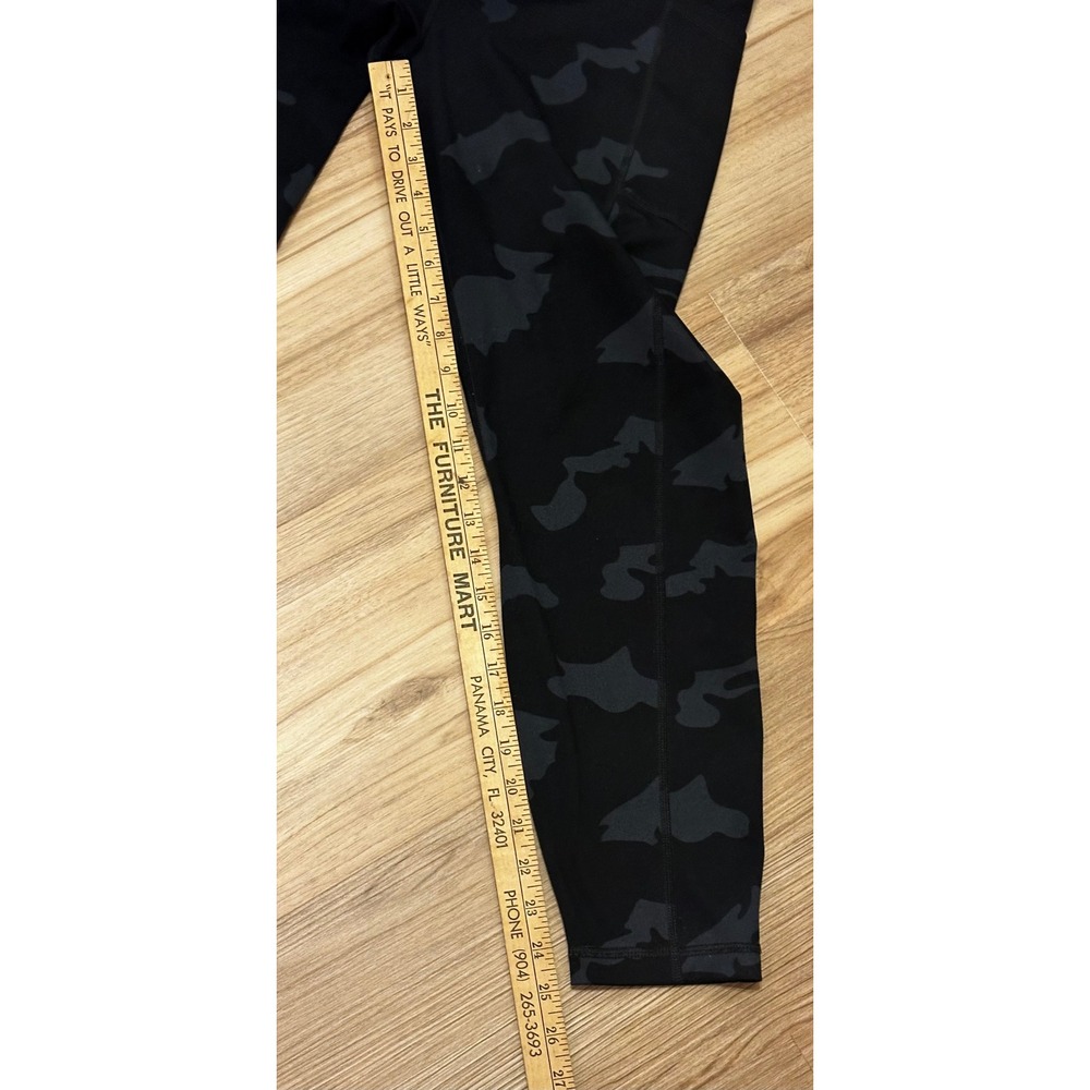 90 Degree by Reflex Womens XL Camo High Waist Side Pocket Leggings Black Gray - Picture 5 of 6